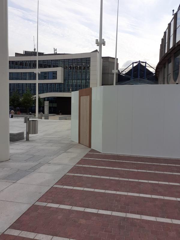 UPVC construction site hoarding