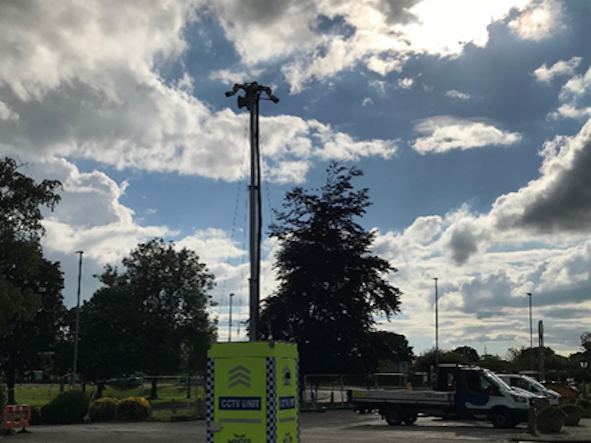 Mobile CCTV Tower – Knutsford Carpark
