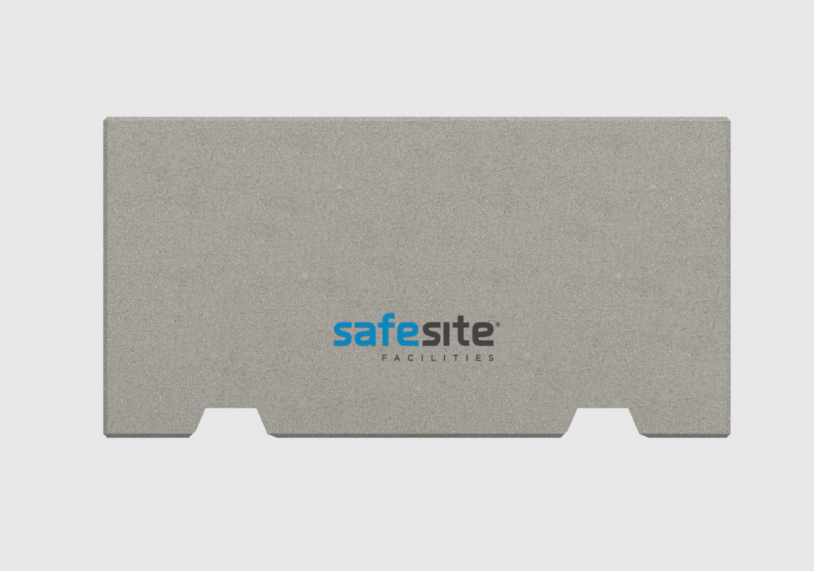 1.5m concrete barrier side