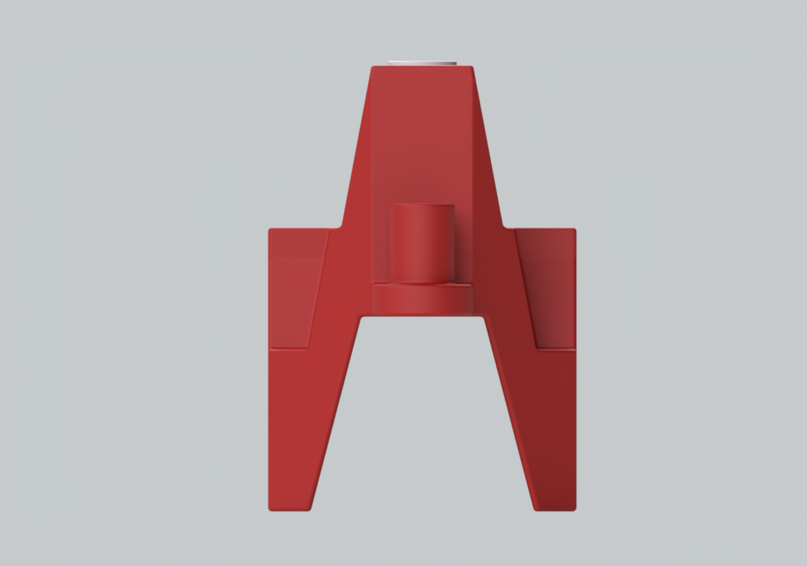 Pyramid barrier red side