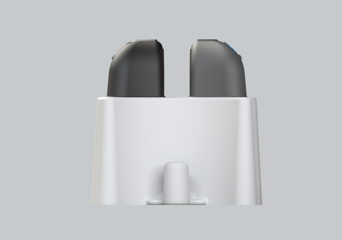 Road rock barrier white end