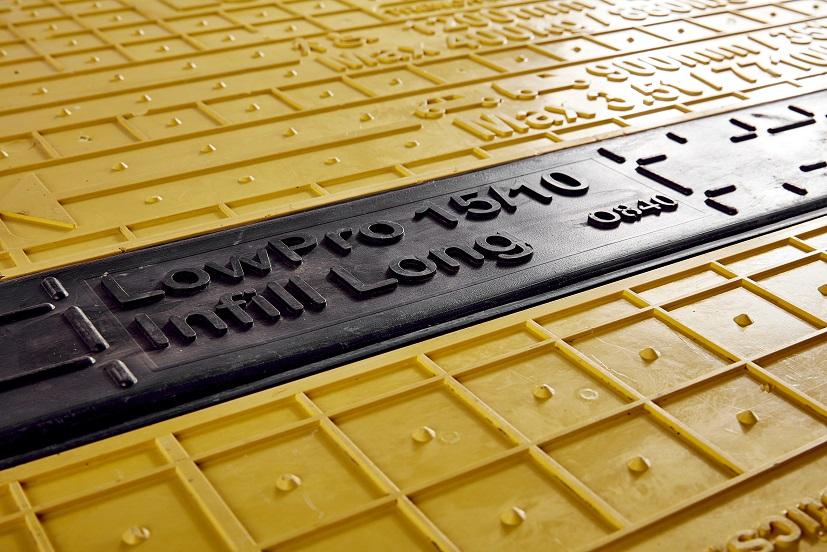 Plastic Trench Cover close up