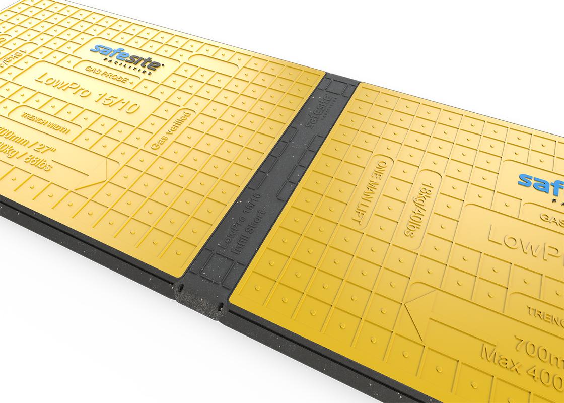 low pro 15x10 attached with infill strip closeup