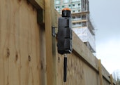Wireless Battery Alarm System on Construction Hoarding