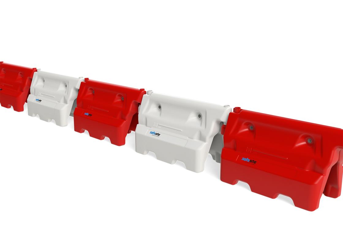 Hog-600 barriers in a line