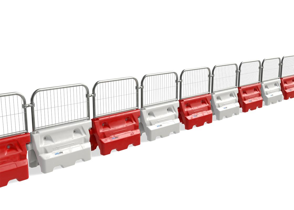 hog-600 barrriers attached with fencing mesh