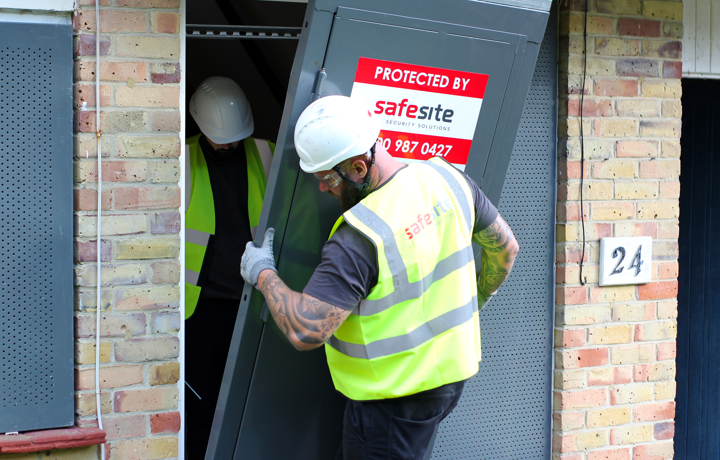 steel screen door installation
