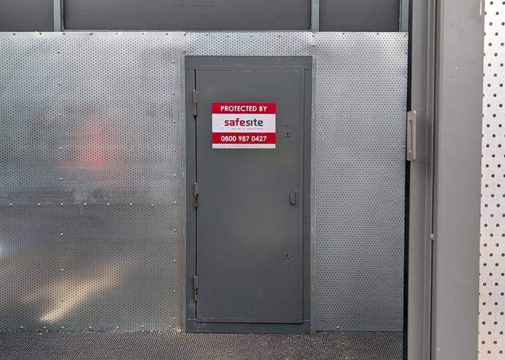 security door installed