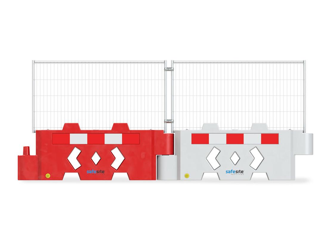 Bison 800 adjoined with another barrier with fencing