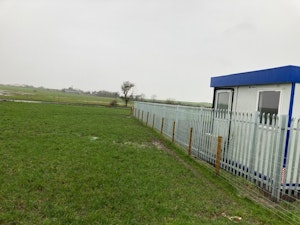 high security fencing on a hydro farm