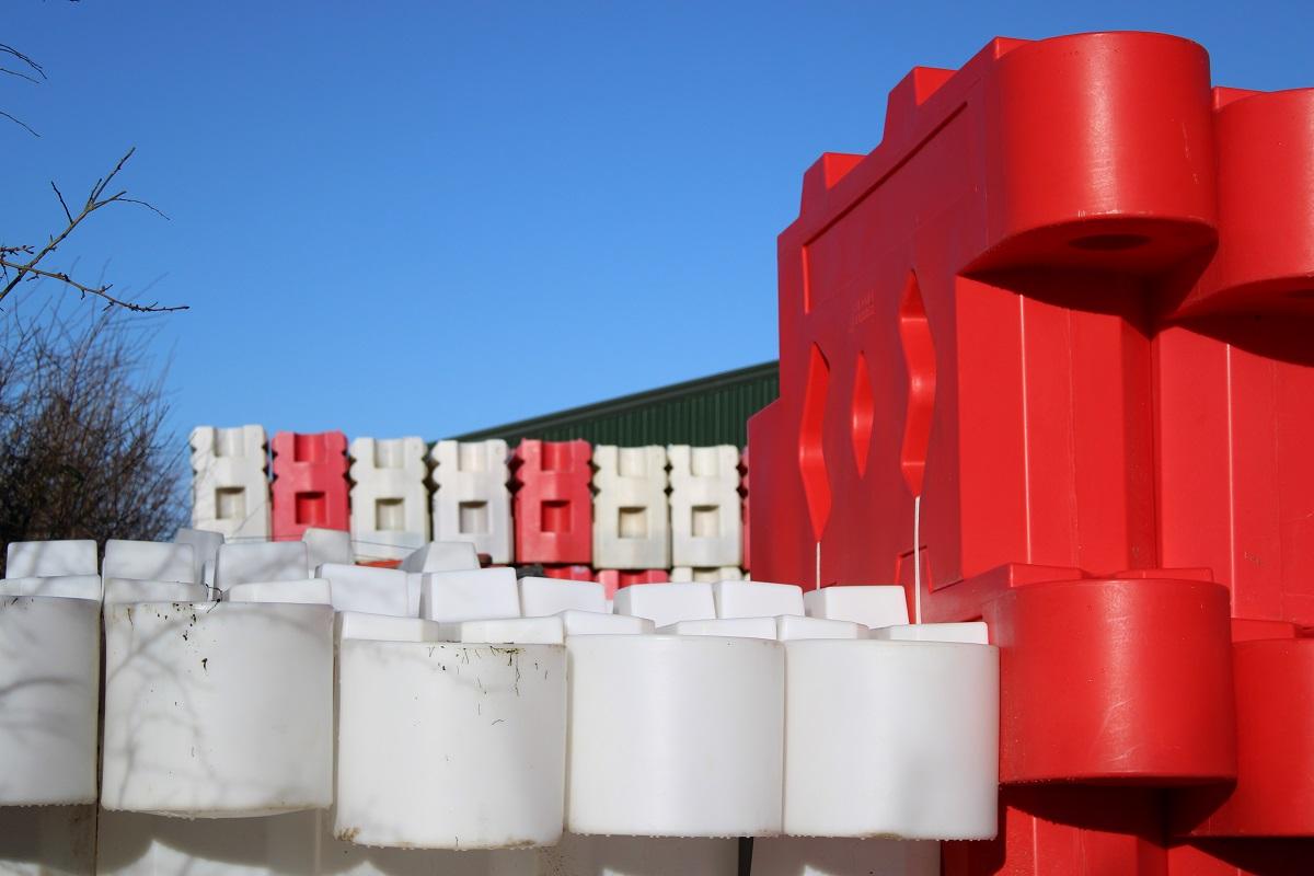 Used filled barriers