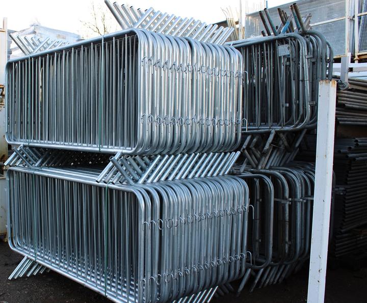 Second hand pedestrian barriers