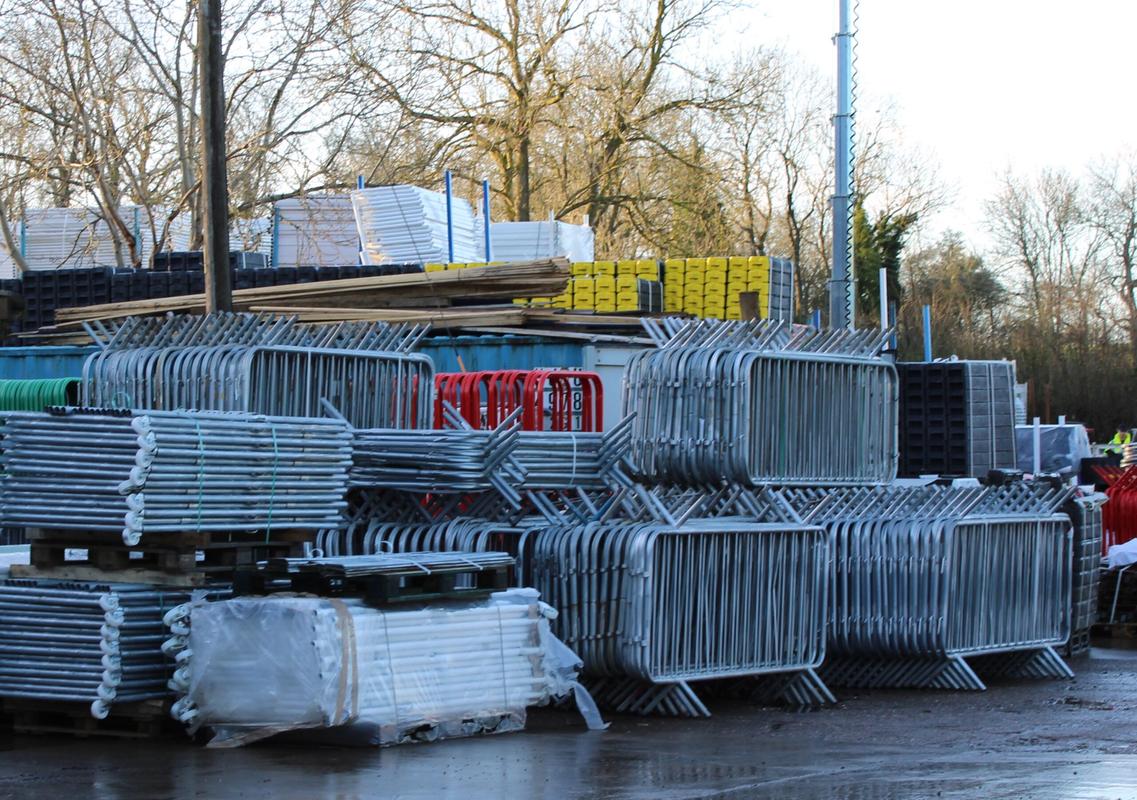 Selection of used pedestrian barriers