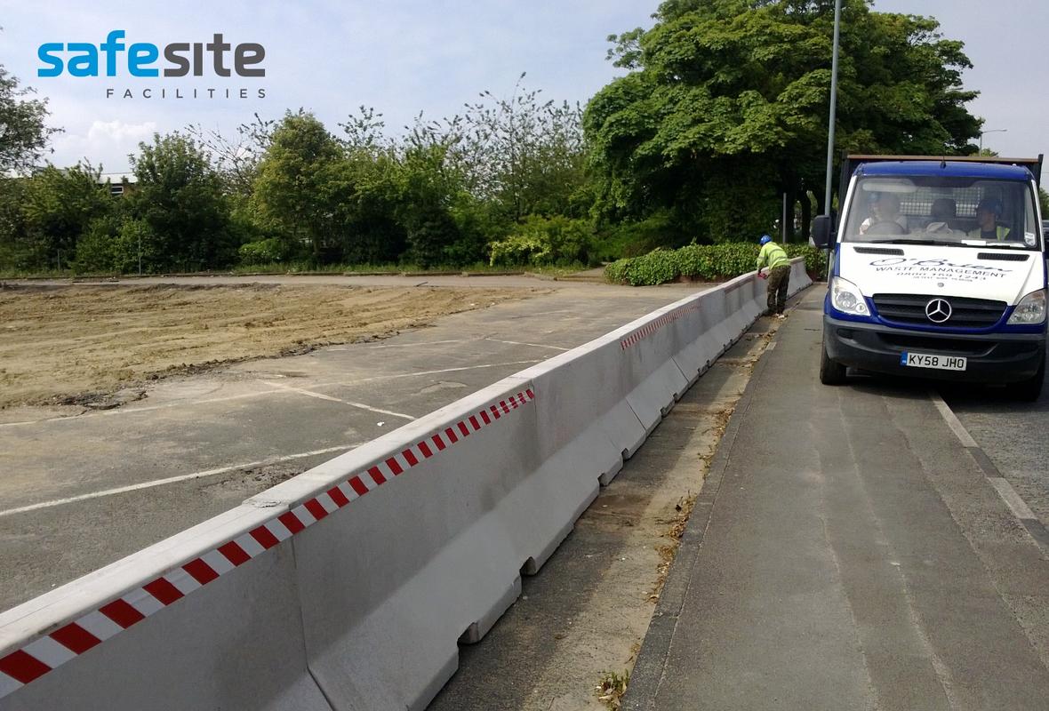 Concrete barriers in Birmingham