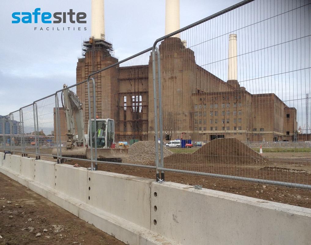 Concrete barriers in London