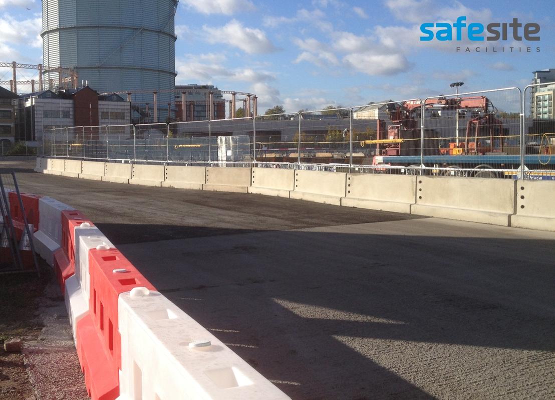 Concrete barriers in Nottingham