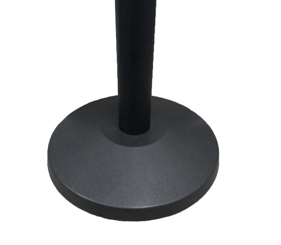 Retractable belt barrier base