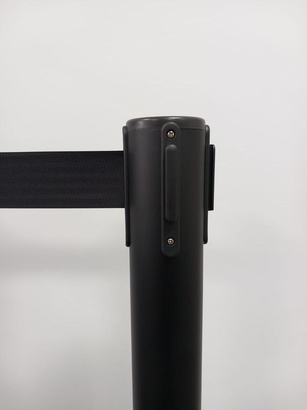 Connection cassette for belt barrier