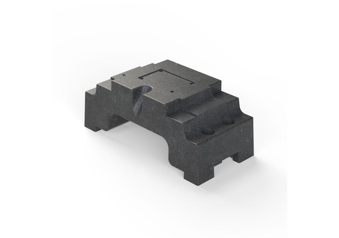 Rubber ballast block