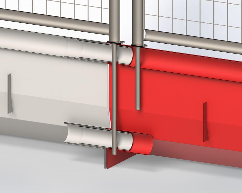 Manta Barrier with pin illustration