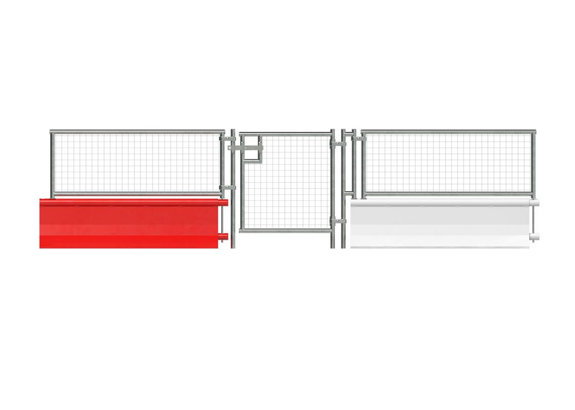 Manta Half Height Pedestrian Gate Flat View
