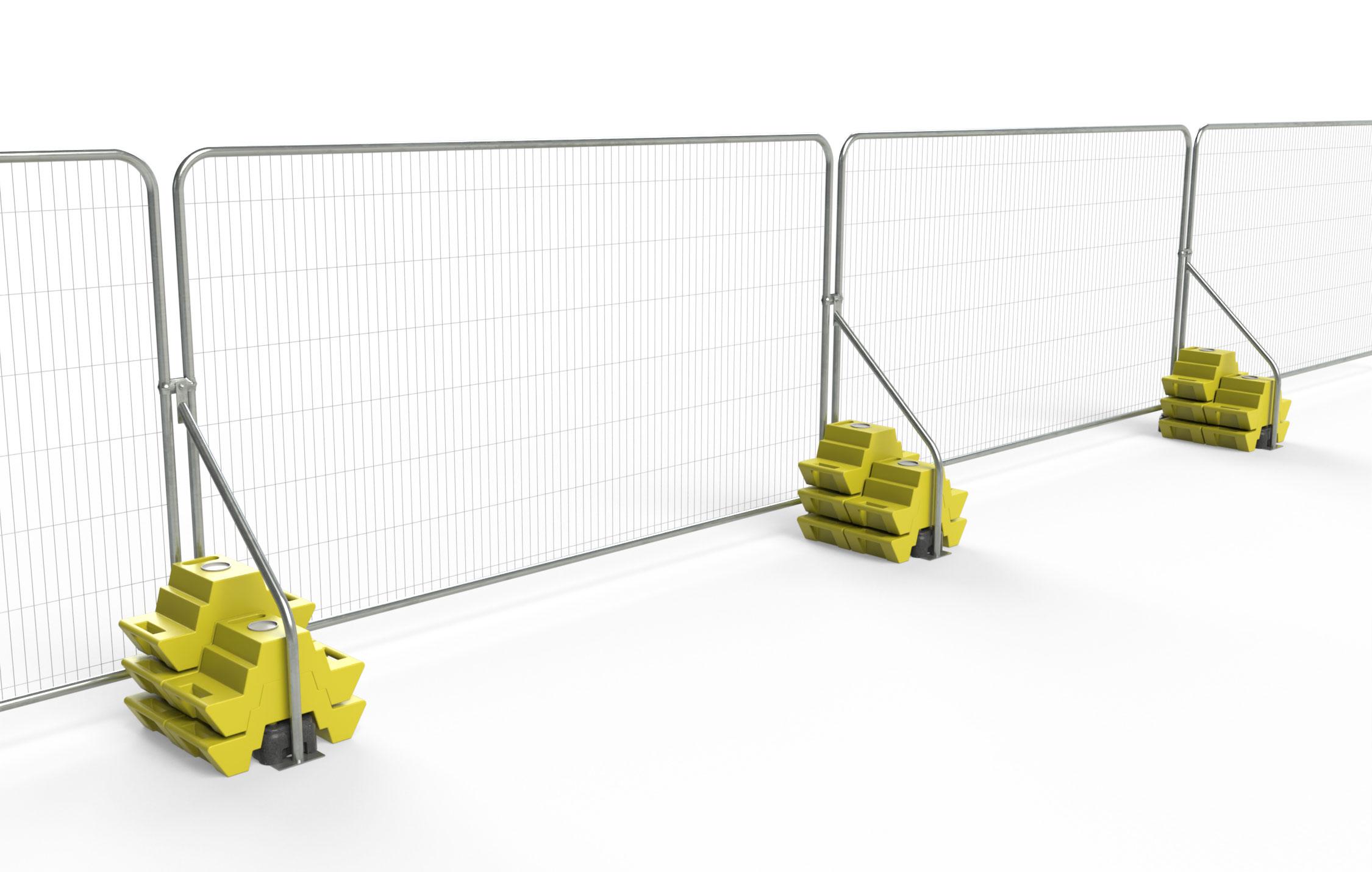 TFS100730 Hi Vis Concrete Block with fence