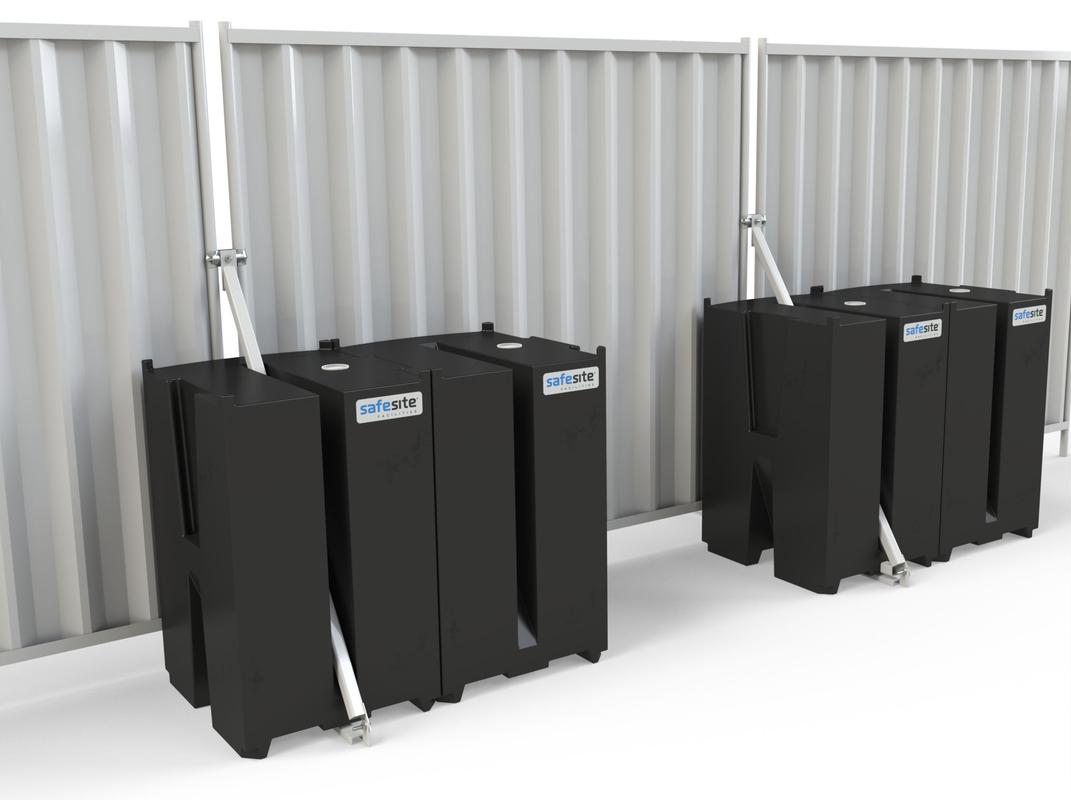 Rota Block Water-filled ballast for fence