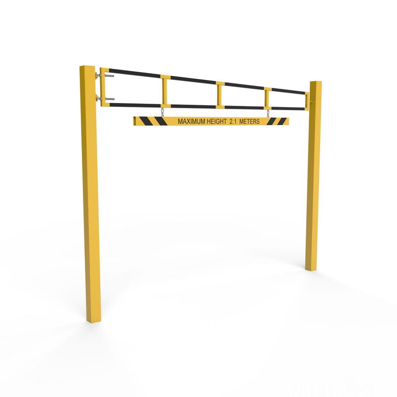 Example of height restriction barrier