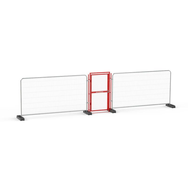 Digi lock mesh pedestrian gate with fence panels 2
