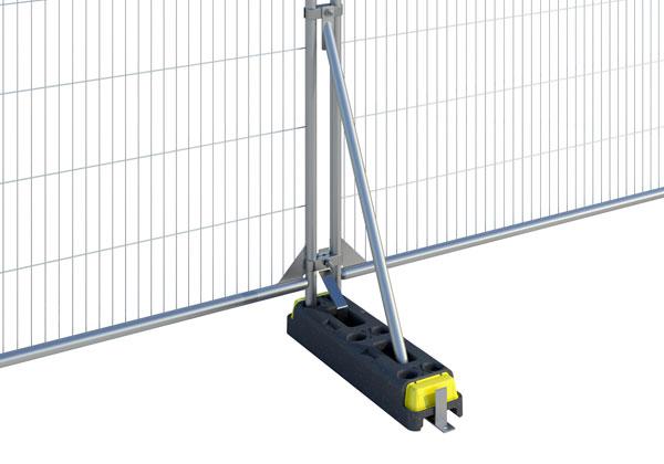 Vi vis fence feet and mesh fence