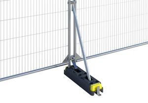 Vi vis fence feet and mesh fence