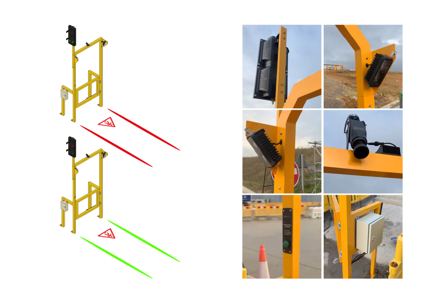 Illuminated walkway guide