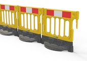 SBS201040 line of yellow wonderwall barriers