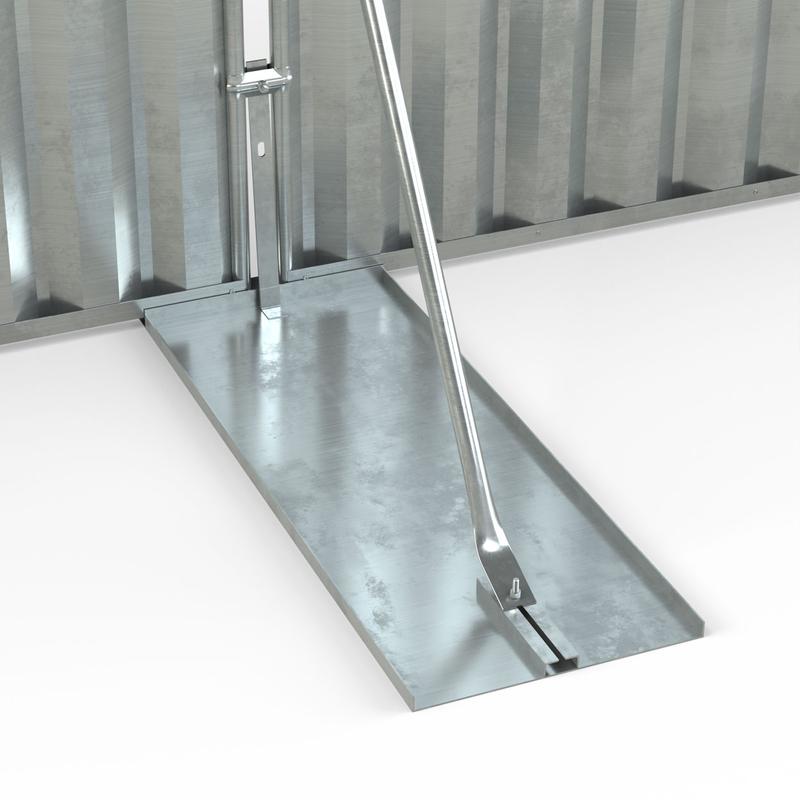 Steel hoarding block tray