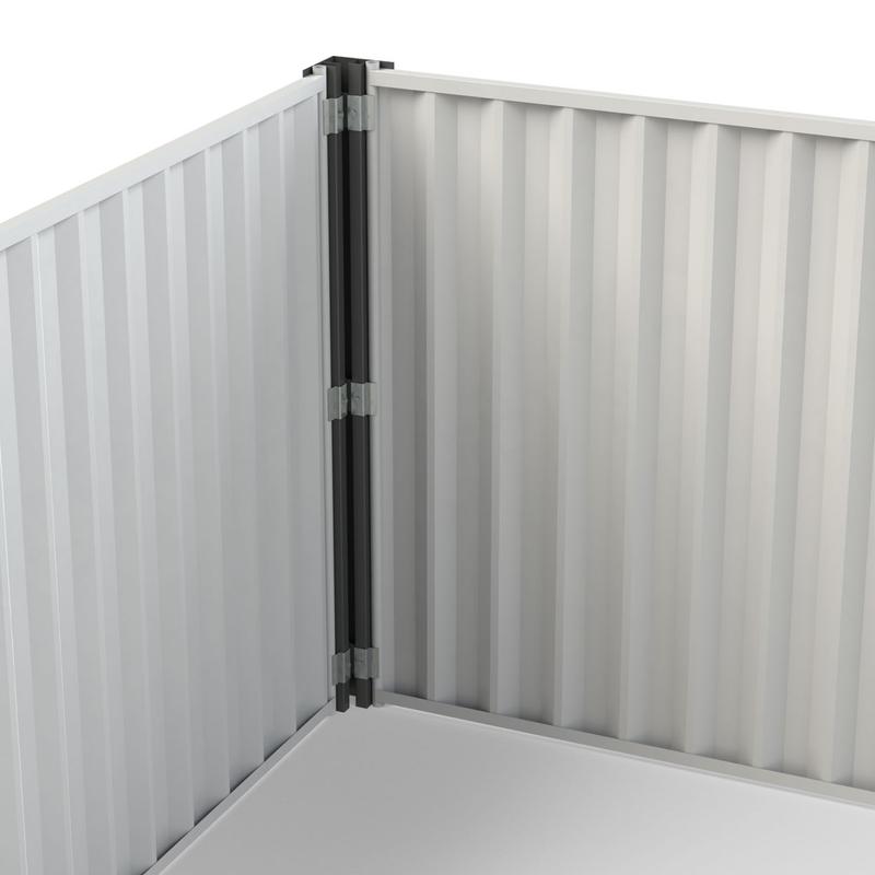 Corner section of hoarding