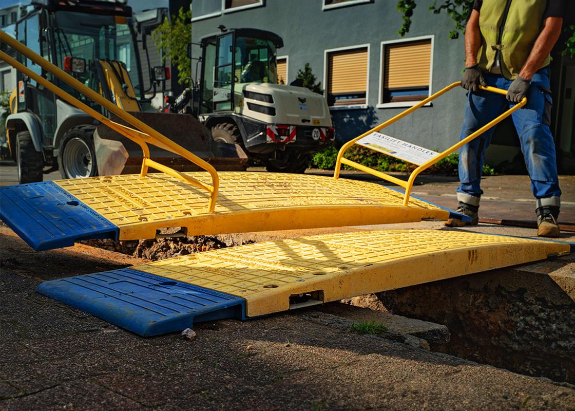 GRP Road Plate 2300mm installation