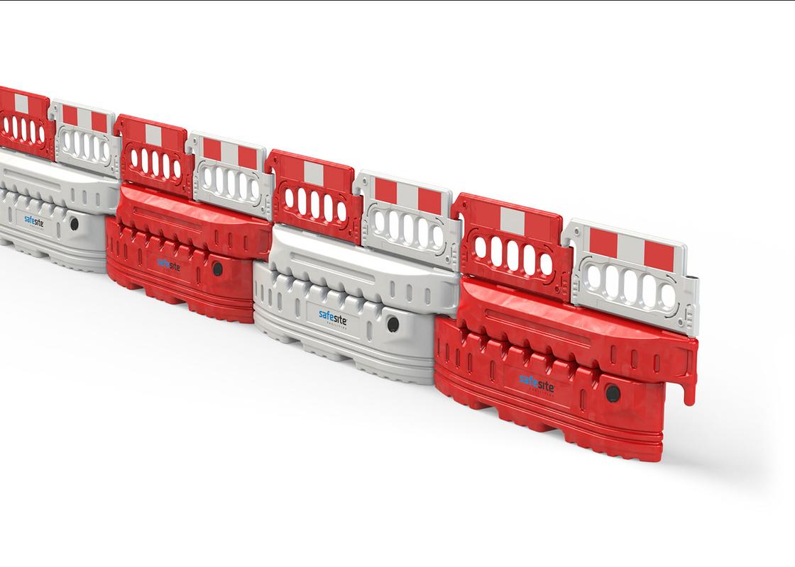 A line of CityWall Barriers with Mini Topper Panels fixed to the barriers