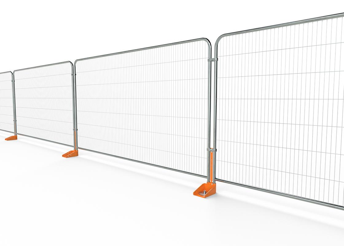 Line of Fence-Lok attached to Mesh fencing
