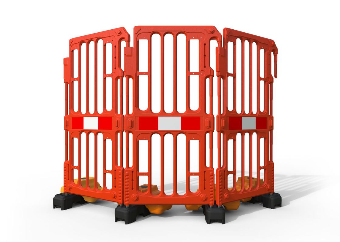 V-Fence street works barrier curved setup