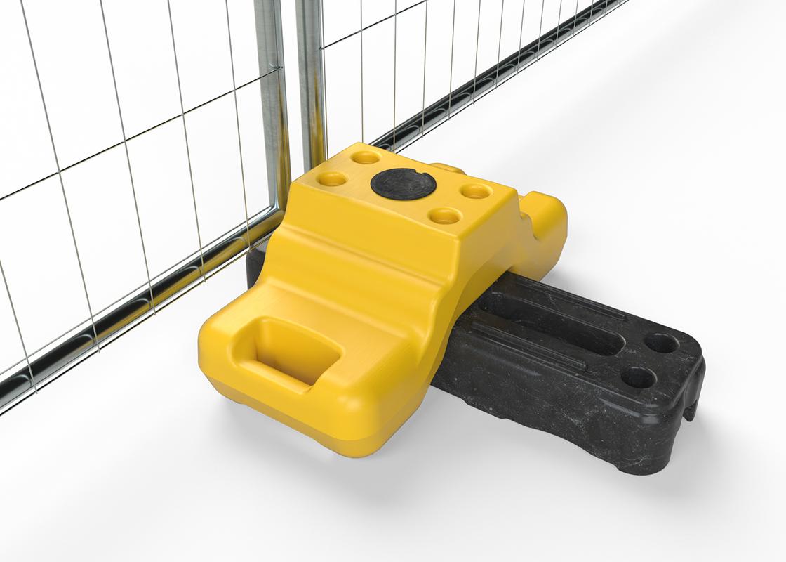 stepped ballast block stacked on rubber foot
