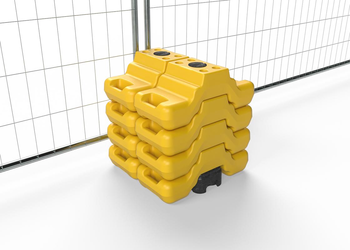 stepped ballast block stacked on rubber foot