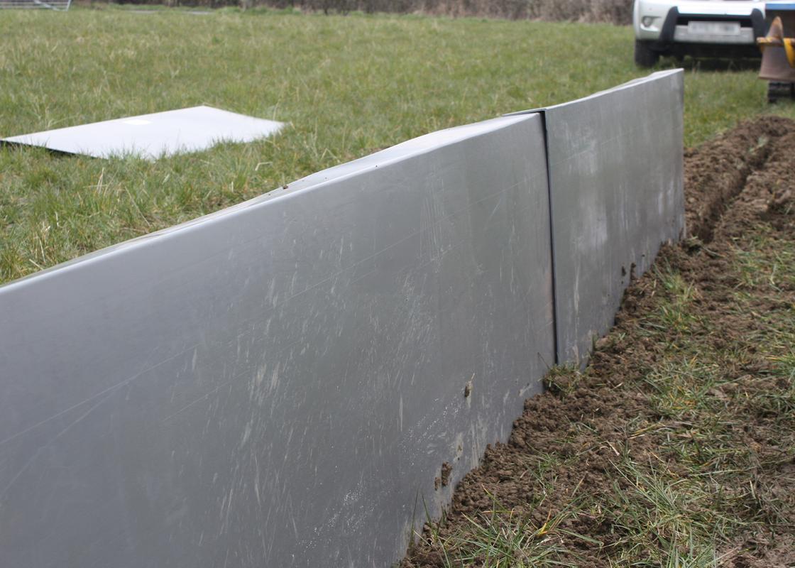 Permanent Newt Panel Fencing installed