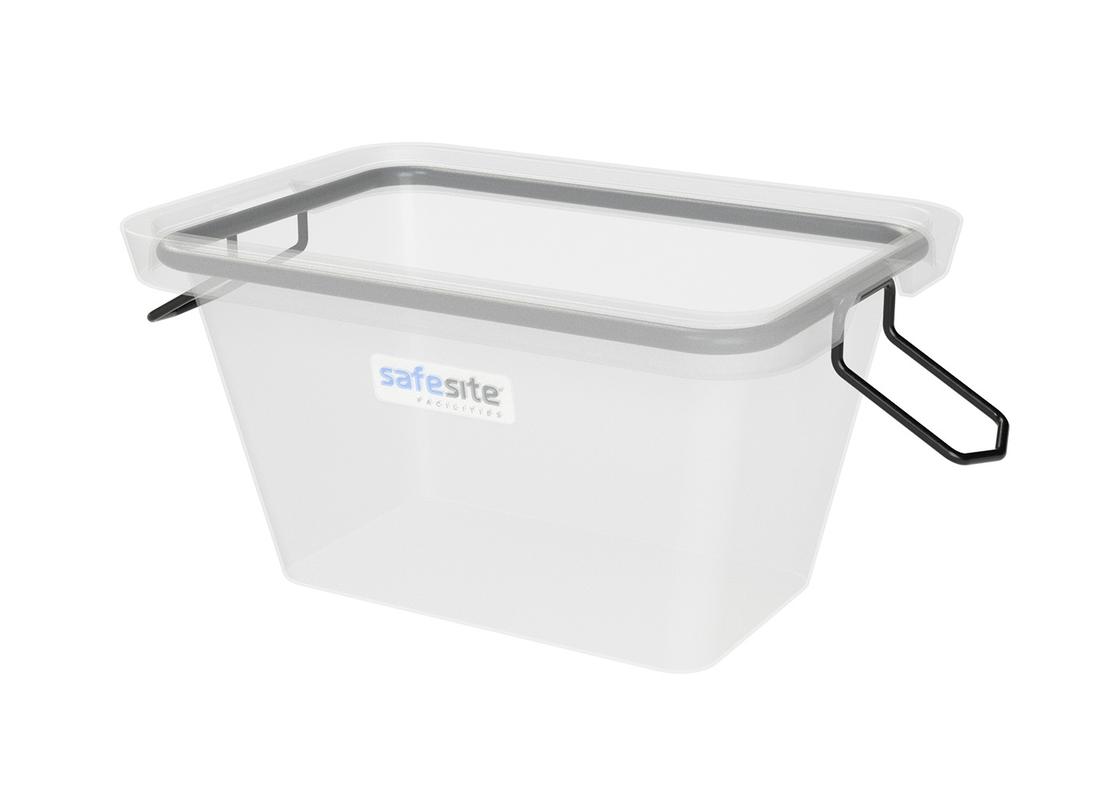 Level Fill 250 Litre Mortar Tub - Showcasing Steel Rim and Handles