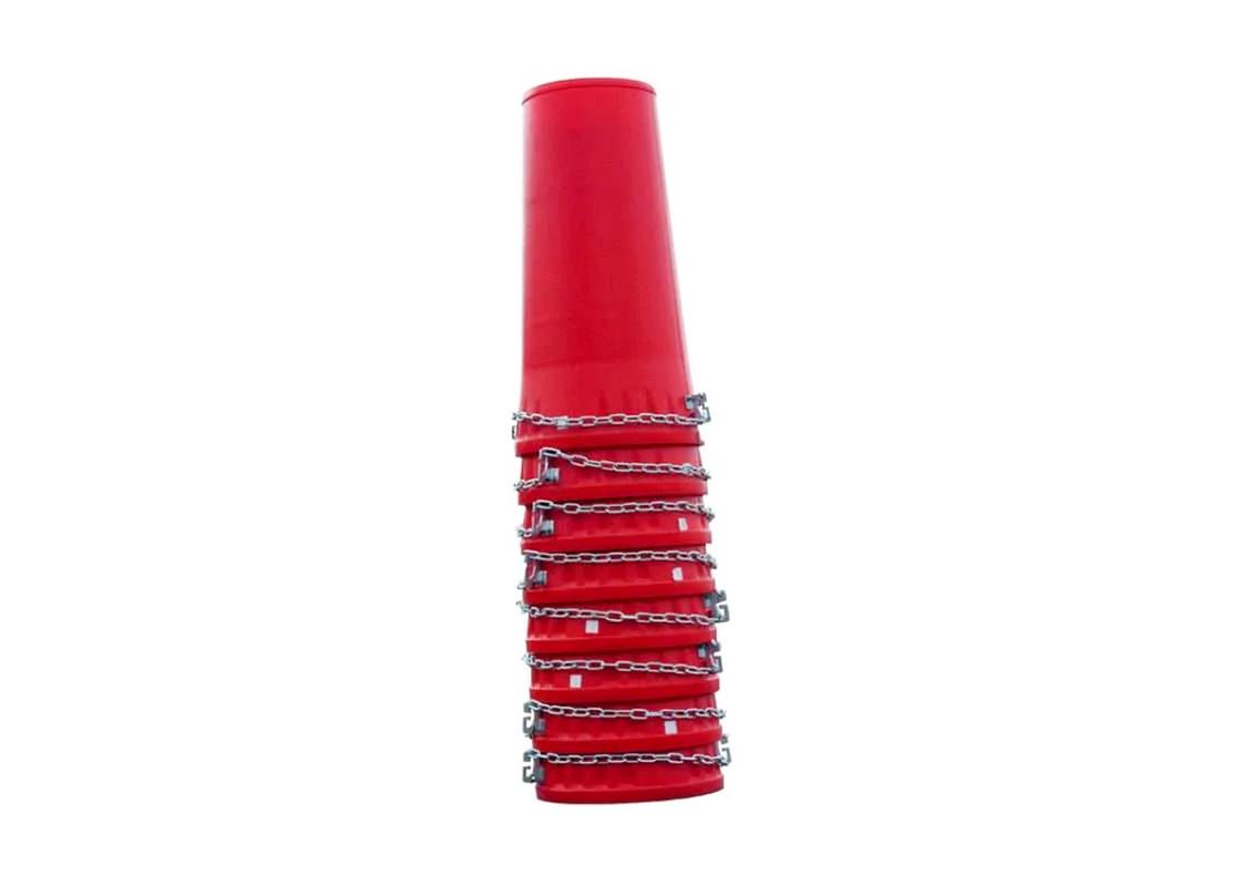 20 inch rubbish chutes stacked