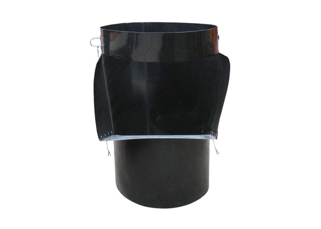 30 inch black rubbish chute side hopper