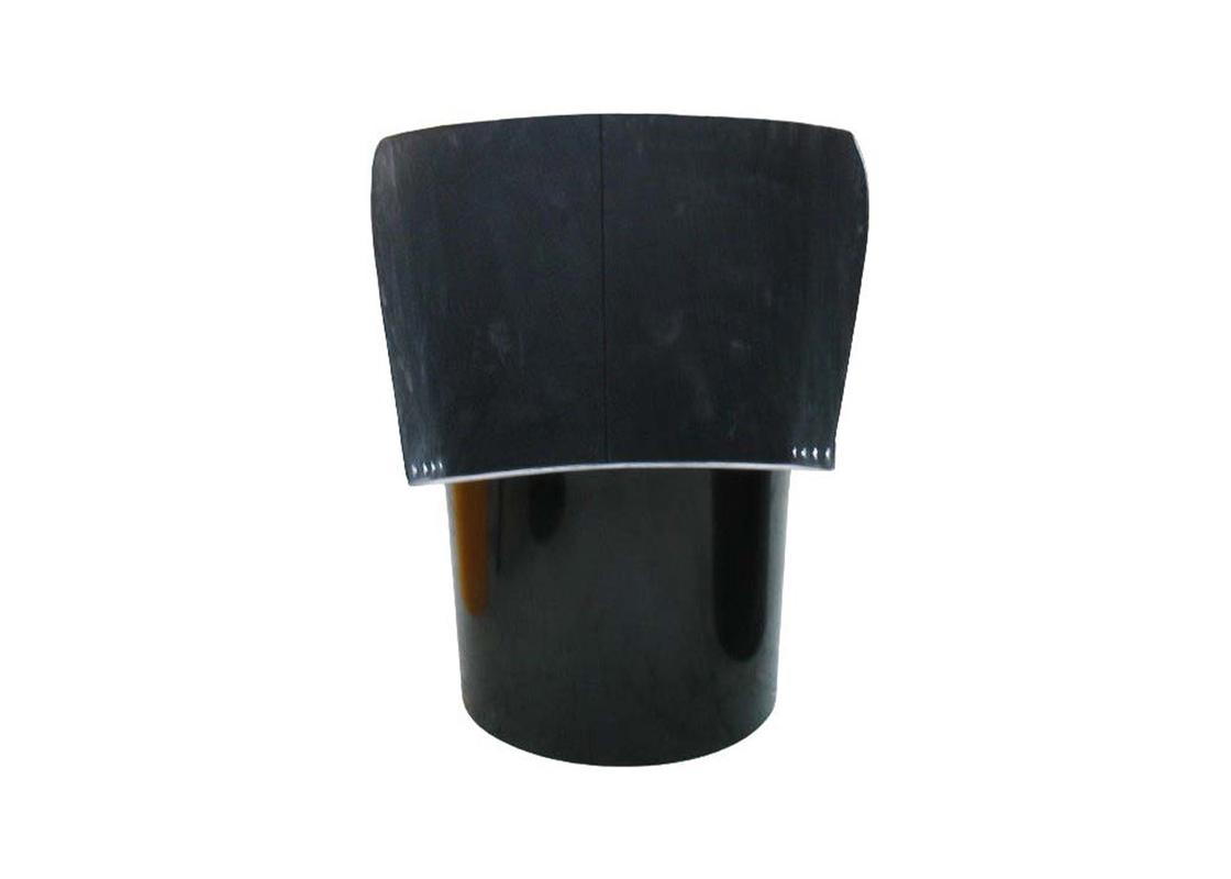 30 inch black rubbish chute top hopper