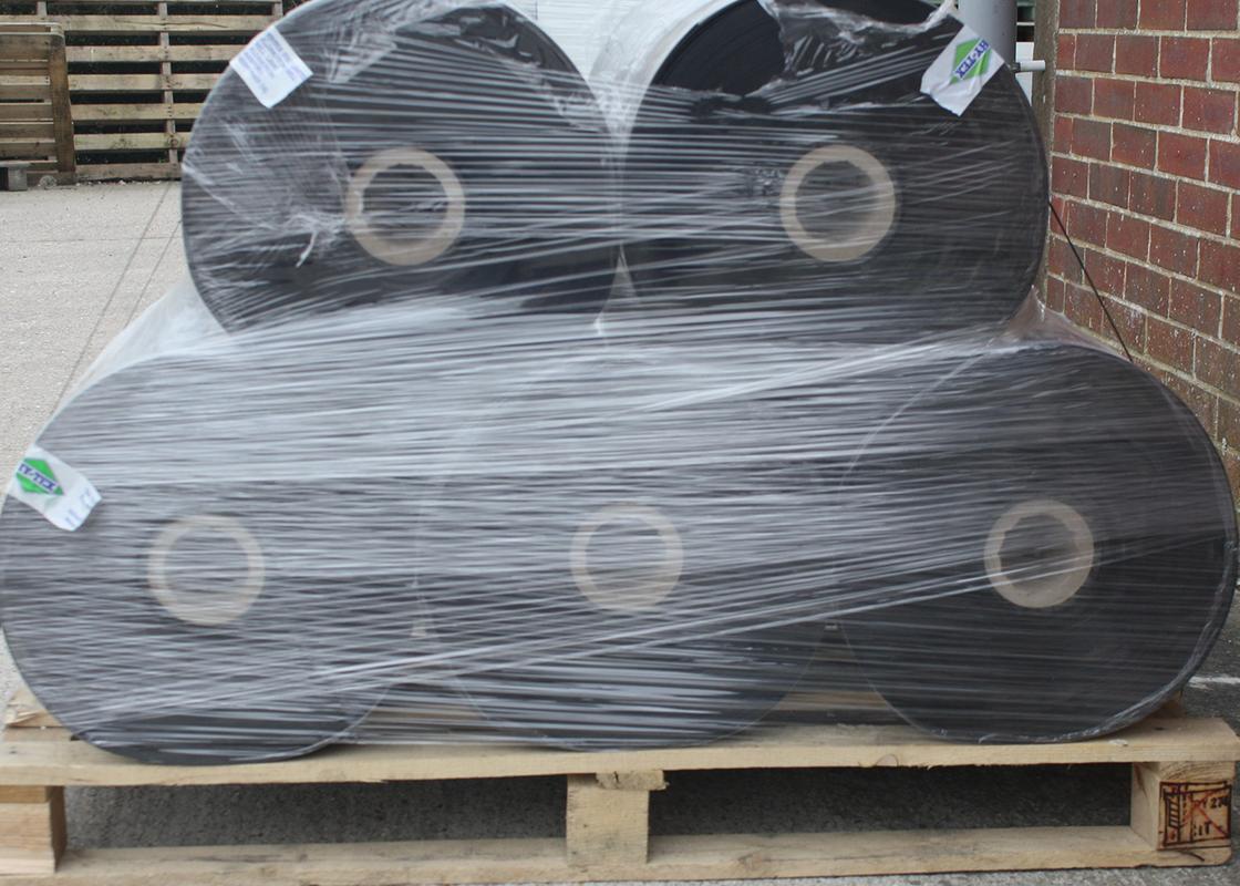 Roll of Semi Permanent Newt Fence attached to pallet