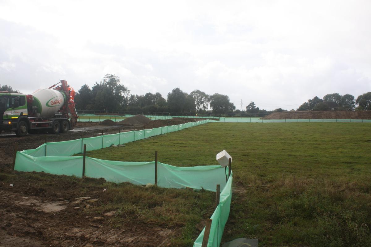 temporary newt fencing