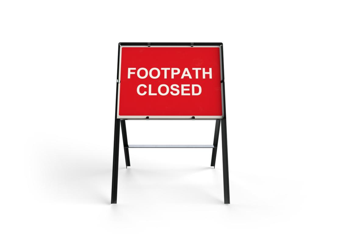 Road Safety Sign Footpath Closed