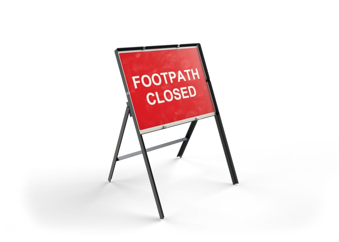 Road Safety Sign Footpath Closed